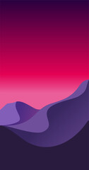 abstract cartoon mountain wallpaper