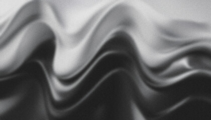 Obraz premium Black and white gradient creating soft waves background