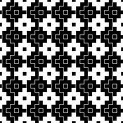 Fototapeta premium Seamless pattern with Inca crosses ornament. Ethnic embroidery background. Tribal wallpaper. Ethnical folk image. Tribe motif. Ancient mosaic. Digital paper for web design, textile print. Vector art.