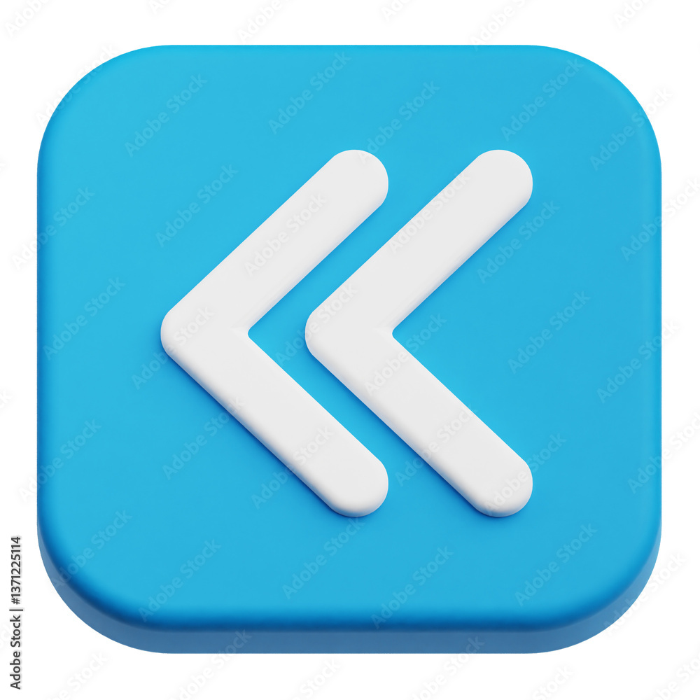 Poster app user interface 3d icon isolated on the transparent background