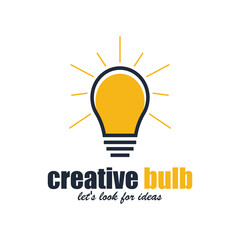 bulb creative idea icon vector illustration template design