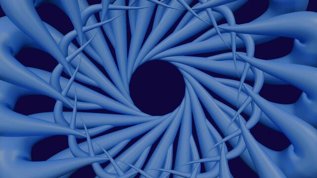 Hypnotic Tunel Spiral Vortex 3D Disco Dance Design Animation
