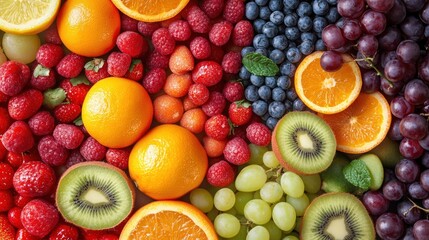 Vibrant Fruit Medley: A Colorful Collection of Freshness