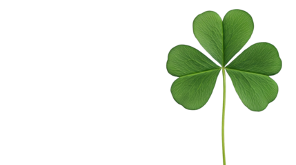 Minimalist st. Patrick's day celebration artistic design green clover digital environment high-quality gigapixel