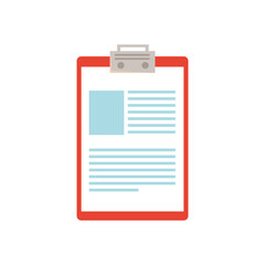 vector illustration of clipboard