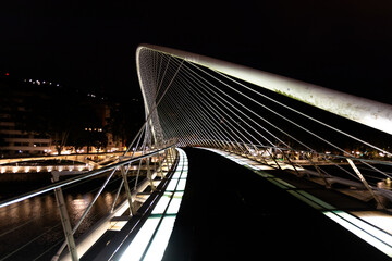 Walking Path Zubizuri Bridge Night