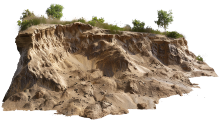 Eroded Cliff: The natural beauty and geological formations of an eroded cliff featuring intricate textures and patterns, showcasing the power of nature.