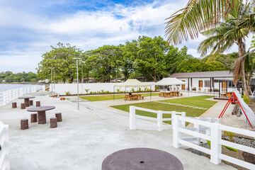 tropical beach resort