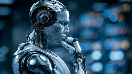 Fototapeta premium The role of AI in optimizing online marketing for higher conversions.