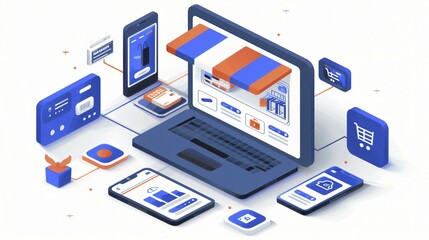 Obraz premium Effective PPC advertising techniques to scale e-commerce businesses.