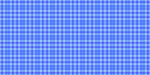 Neutral vector pattern texture, primary fabric seamless textile. Madras tartan check background plaid in blue and cyan colors.