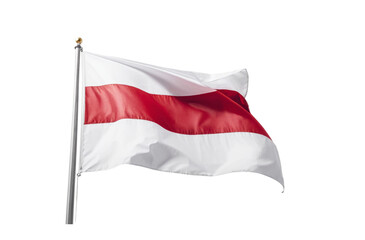 White and red Polish flag unity forever