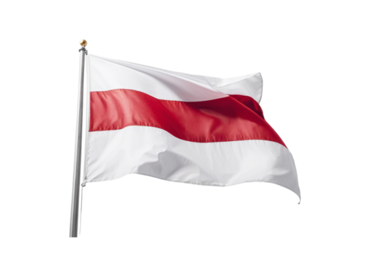 White and red Polish flag unity forever