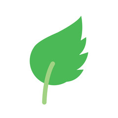 Vector image of a green tree leaves icon on a white background