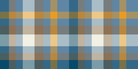 Subtle autumnal plaid pattern in muted blues, oranges, and browns.  Perfect for textile design, fallthemed projects, or adding a touch of rustic charm to your designs.