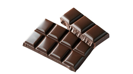 Delicious Dark Chocolate Bar Broken Sweet Treat Indulgent Dessert