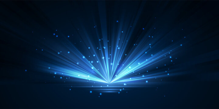 Glowing lights effect on transparent bakground. Abstract flare light rays. Vector illustration