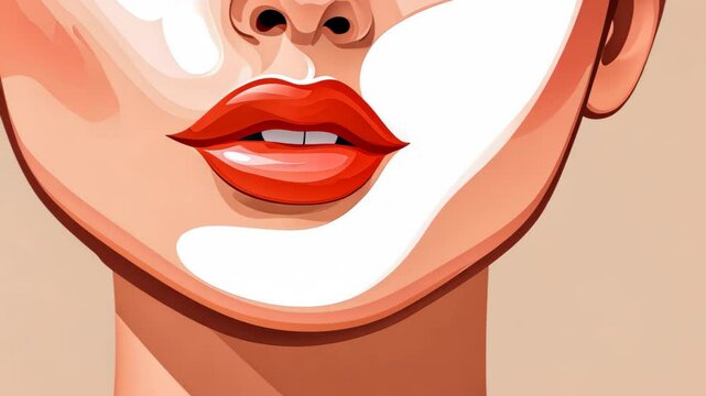 Elevate your oval face with sleek contour techniques and vibrant highlights for a flawless look in this modern fashion illustration.