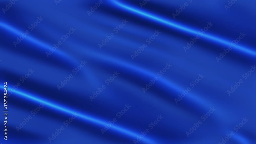 Poster blue water cloth stream 4k loop features an abstract blue cloth or fabric like material flowing with