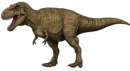 Ferocious T-Rex Dinosaur Art