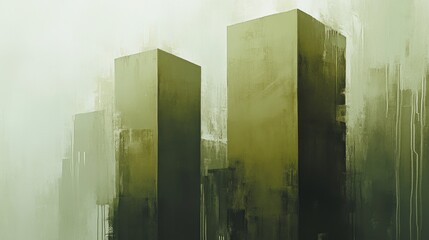 Monochromatic Metropolis A Grungy, Abstract Cityscape