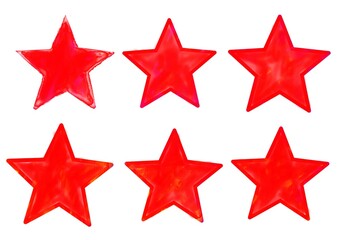 Fototapeta premium 赤い星のセット