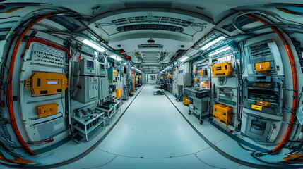 Panoramic View Of A Modern Industrial Facility