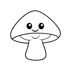 coloring book cartoon mushroom cartoon 