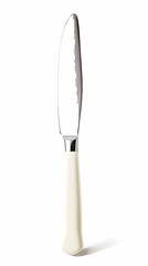 Isolated Knife with Cream Handle on White Background A Photo