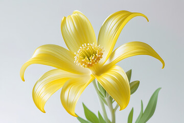 Obraz premium Yellow flower floral blossom petals bloom botanical flora plant springtime garden nature beauty bright