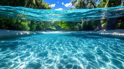 Obraz premium Crystal Clear Water, Tropical Shore