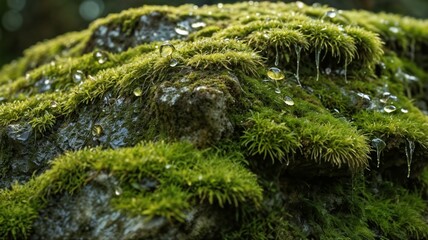 Moss on a tree trunk