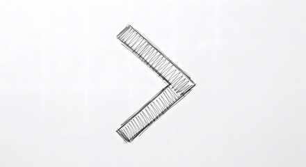 Simple greater-than symbol sketch