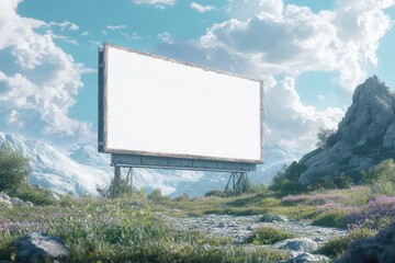 High Definition Image of Digital Painting Billboard Mockup