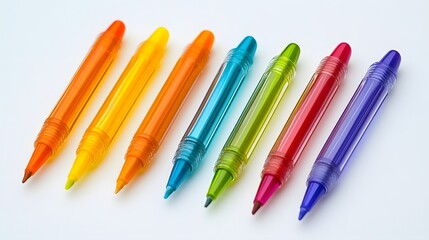 Professional Set of Yellow Acrylic Color Pens in Various Colors