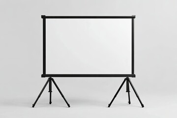 Ultra Quality Image of Blank Roll Up Expo Banner Stand on Tripod