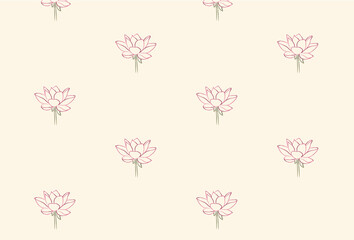 background with floral pattern with lotus flower