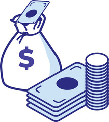 MARKETING BUSINESS _MONEY BAG.eps