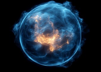 Abstract sphere of energy, cosmos