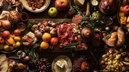 Abundance of Fresh Produce and Meat / 豊富な新鮮な農産物と肉