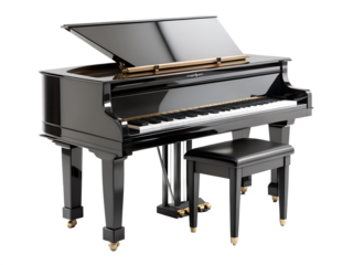 piano keys isolated on white