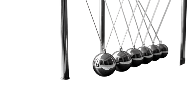 balancing balls on white