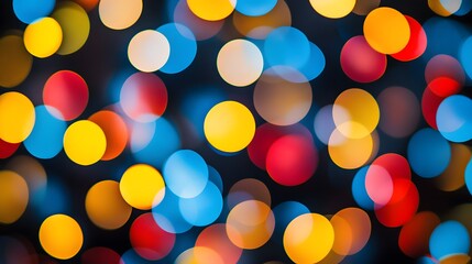 Vibrant Multicolored Dots Pattern on Black Background for Graphic Design Projects