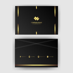 Modern Black and Gold Business Card Design (8)