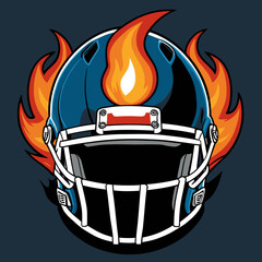 american football helmet vector art for graphic design