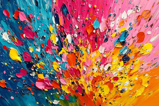 Abstract ink with high contrast, rendered in vibrant colors and sharp edges.