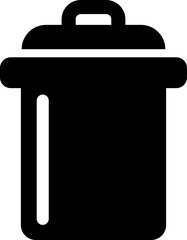 Trash bin Garbage icon in flat. vector for apps or web trash dustbin sign icon isolated on transparent background