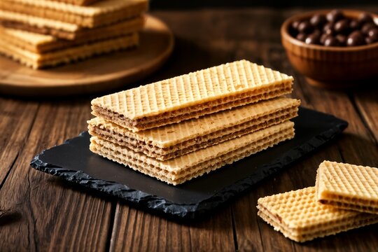 stacked rectangular wafers obleas rectangulares apiladas gofret
