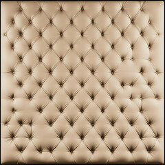 Obraz premium Abstract 3D Render of Beige Tufted Surface with Detailed Texture