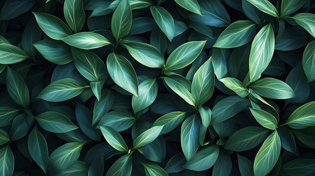 Professional Abstract Green Miagos Bush or Osmoxylon Linear Plant Usage